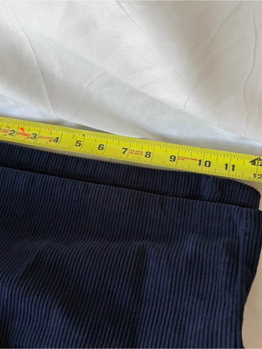 Navy Wide-Leg Corduroy Pants - Picture 8 of 8